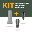 KIT 10 Unidades - Ucla Calcinável Mini Pilar + Parafuso + Análogo